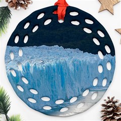 Perito Moreno Glacier Round Filigree Ornament (2side) by trendistuff