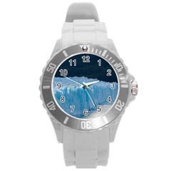 Perito Moreno Glacier Round Plastic Sport Watch (l) by trendistuff