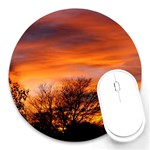 ORANGE SUNSET Round Mousepads