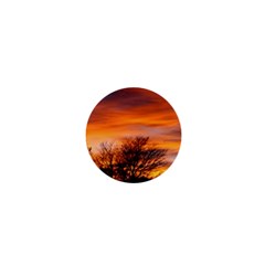 Orange Sunset 1  Mini Buttons