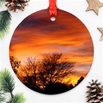 ORANGE SUNSET Ornament (Round) 