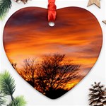 ORANGE SUNSET Ornament (Heart) 