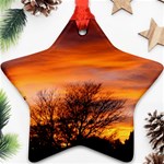 ORANGE SUNSET Ornament (Star) 