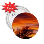 ORANGE SUNSET 2.25  Buttons (10 pack) 