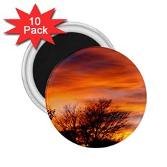 Orange Sunset 2 25  Magnets (10 Pack) 