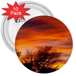 ORANGE SUNSET 3  Buttons (10 pack) 