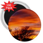 ORANGE SUNSET 3  Magnets (100 pack)