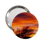 ORANGE SUNSET 2.25  Handbag Mirrors Front