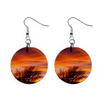 ORANGE SUNSET Mini Button Earrings