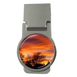 ORANGE SUNSET Money Clips (Round) 