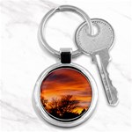 ORANGE SUNSET Key Chains (Round) 