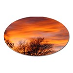 ORANGE SUNSET Oval Magnet