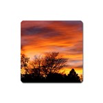 ORANGE SUNSET Square Magnet