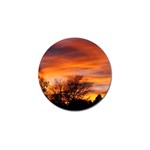 ORANGE SUNSET Golf Ball Marker