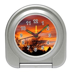 Orange Sunset Travel Alarm Clocks