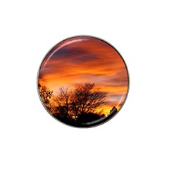 Orange Sunset Hat Clip Ball Marker (4 Pack)