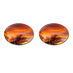 Orange Sunset Cufflinks (oval) by trendistuff