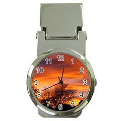 Orange Sunset Money Clip Watches by trendistuff