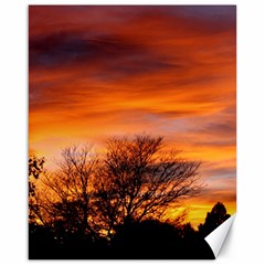 Orange Sunset Canvas 16  X 20   by trendistuff