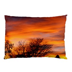 Orange Sunset Pillow Cases by trendistuff