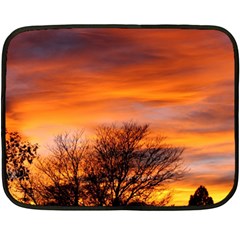 Orange Sunset Fleece Blanket (mini)