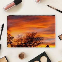 Orange Sunset Cosmetic Bag (large)  by trendistuff