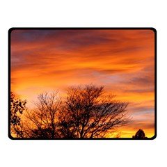 Orange Sunset Fleece Blanket (small)