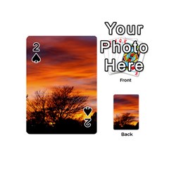 Orange Sunset Playing Cards 54 (mini)  by trendistuff