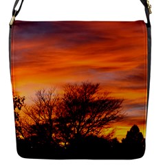 Orange Sunset Flap Messenger Bag (s) by trendistuff