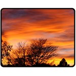 ORANGE SUNSET Double Sided Fleece Blanket (Medium)  58.8 x47.4  Blanket Front