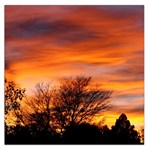 ORANGE SUNSET Large Satin Scarf (Square)