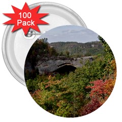 Natural Arch 3  Buttons (100 Pack) 