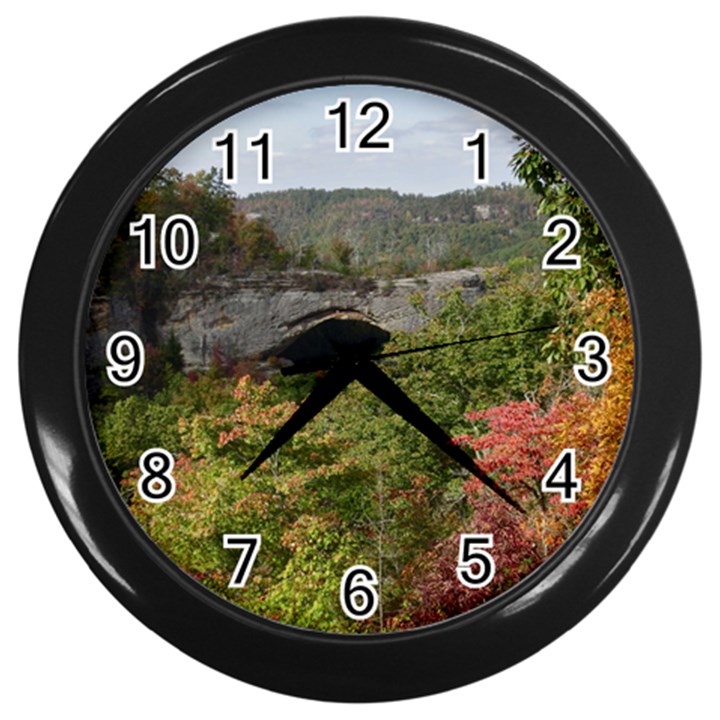 NATURAL ARCH Wall Clocks (Black)