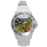 NATURAL ARCH Round Plastic Sport Watch (L) Front