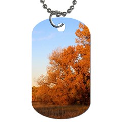 Beautiful Autumn Day Dog Tag (two Sides) by trendistuff