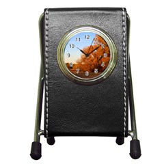 Beautiful Autumn Day Pen Holder Desk Clocks by trendistuff