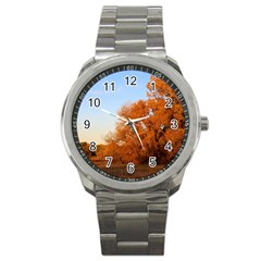 Beautiful Autumn Day Sport Metal Watches by trendistuff