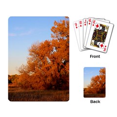 Beautiful Autumn Day Playing Card by trendistuff