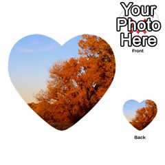 Beautiful Autumn Day Multi-purpose Cards (heart)  by trendistuff