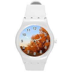 Beautiful Autumn Day Round Plastic Sport Watch (m) by trendistuff