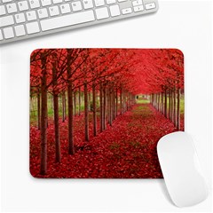 Avenue Of Trees Large Mousepads by trendistuff