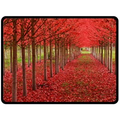 Avenue Of Trees Fleece Blanket (large) 