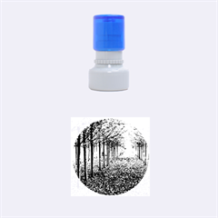 Avenue Of Trees Rubber Round Stamps (small) by trendistuff