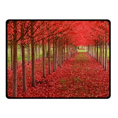 Avenue Of Trees Double Sided Fleece Blanket (small) 