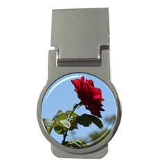 Red Rose 2 Money Clips (round)  by trendistuff