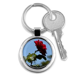 Red Rose 2 Key Chains (round)  by trendistuff