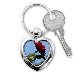 Red Rose 2 Key Chains (heart)  by trendistuff