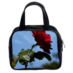 Red Rose 2 Classic Handbags (2 Sides) by trendistuff