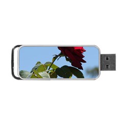 Red Rose 2 Portable Usb Flash (one Side)