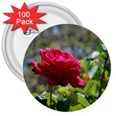 Red Rose 1 3  Buttons (100 Pack)  by trendistuff